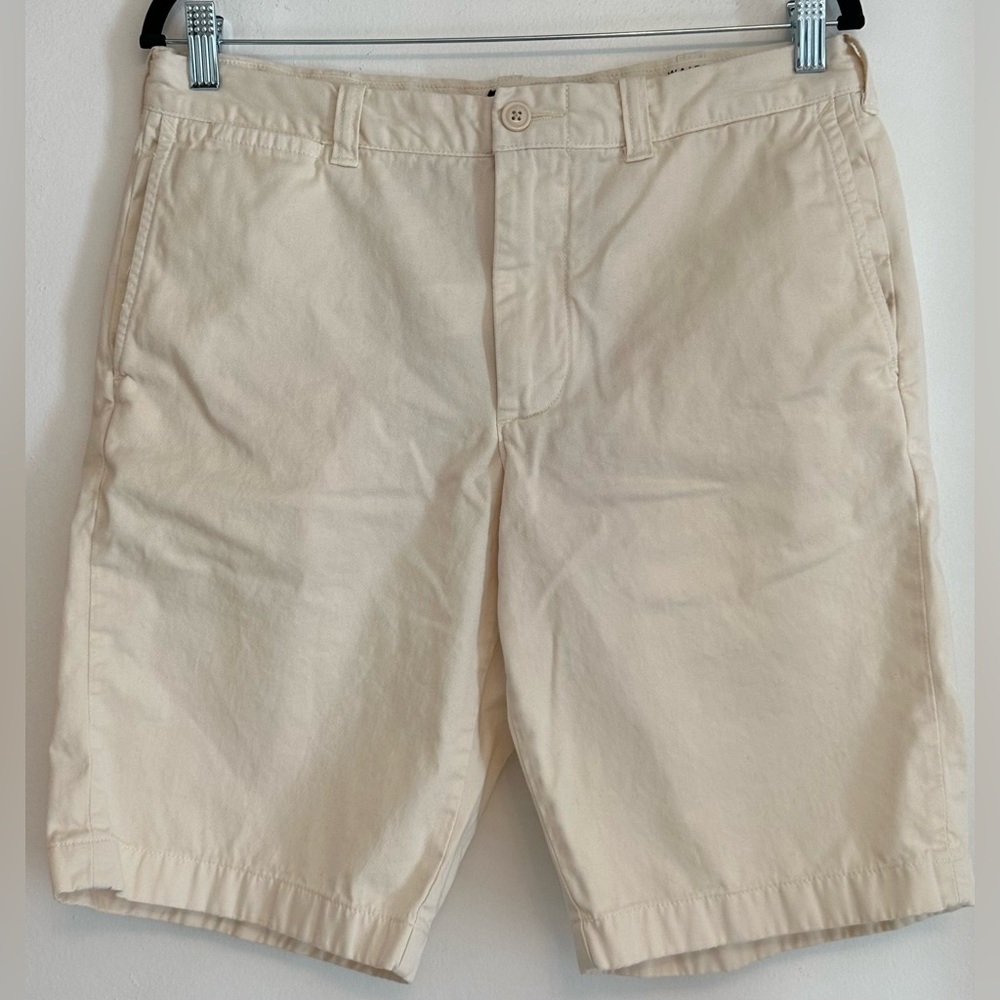 J Crew Men’s Stanton Chino Khaki Shorts, Size 33
